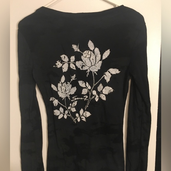 SEVEN BRAND LONGSLEEVE TYE DYE T-SHIRT LONG LENGTH - Picture 4 of 5